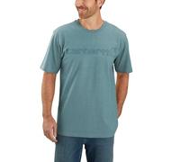 Carhartt - Core Logo S/S - T-shirt - XS - summer blue heather