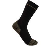 Carhartt Cotton Blend Steel Toe Boot Socken (Pack de 2), noir, Taille M/L
