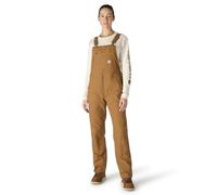 Carhartt Crawford Double Front Bib Overall Salopette, Brown, L aux Femmes
