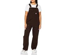 Carhartt Crawford Double Front Bib Overall Salopette, DARK BROWN, M aux Femmes