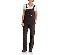 Carhartt Crawford Double Front Bib Overall Salopette, Dark Brown, X-Large Femme