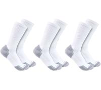 Carhartt Lot de 3 Paires de Chaussettes en Coton mélangé, Blanc, L Homme