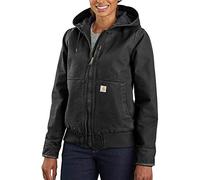 Carhartt . 104053.BLK.S006 Washed Duck Active Veste pour Femme, Noir, Taille L