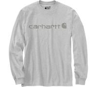 Carhartt Dearborn Relaxed Logo Manches longues, gris, Taille S