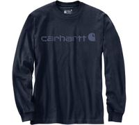 Carhartt Dearborn Relaxed Logo Manches longues, Marine, Taille M