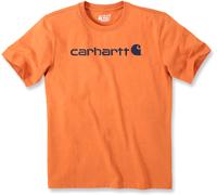 Carhartt Dearborn Relaxed Logo, t-shirt M Orange/Bleu Foncé Orange/Bleu Foncé