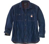 Carhartt Chemise à manches longues denim, doublure polaire, pressions, Glacier S Homme