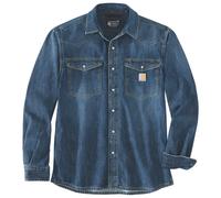 Carhartt Chemise Montana en denim à pressions, manches longues, coupe décontractée Bleu S Homme