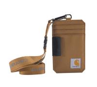 Carhartt Duck and, Water-Repellent Canvas Id Holder with Reflective Lanyard Porte-Monnaie, Canard en Nylon Brown, Taille Unique Mixte
