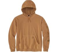 Carhartt Durham Garment Dyed Logo Capuche, brun, taille S pour homme