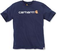 Carhartt EMEA Core Logo Workwear Short Sleeve T-shirt, Bleu marine, Taille M