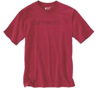 Carhartt EMEA Core Logo Workwear Short Sleeve T-shirt, Rouge, Taille S