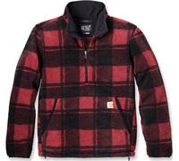 Carhartt Fairbanks Pullover, noir-rouge, taille S pour homme