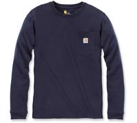 Carhartt Workwear T-shirt à manches longues avec poche pour femmes Bleu marine L