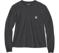 Carhartt Femmes Lightweight L/S Pocket T-Shirt Noir XL