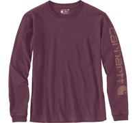 Carhartt K231 Workwear T-Shirt à Manches Longues avec Logo (Taille Normale), Blackberry Heather, M Homme