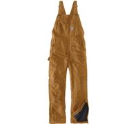 Carhartt Firm Duck Insulated BIB Dans l’ensemble, Marron, Taille XL