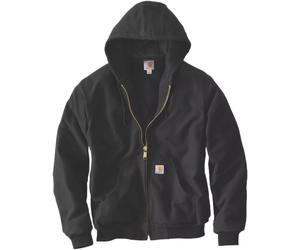 Carhartt Firm Duck Insulated Flannel-Lined Active Veste textile, noir, Taille XL