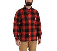 Carhartt Heavyweight Flannel Sherpa Chemise, rouge, taille L pour homme