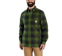 Carhartt Flannel Relaxed Fit Sherpa-Lined T-shirt, vert, L