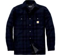 Carhartt Flannel Sherpa, chemise/veste textile S Bleu Foncé/Noir Bleu Foncé/Noir