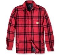 Carhartt Flannel Sherpa-Lined, chemise/veste textile M Rouge/Noir Rouge/Noir