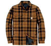 Carhartt Flannel Sherpa, chemise/veste textile XXL Marron Clair/Noir Marron Clair/Noir