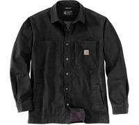 Carhartt Workwear Chemise-veste Canvas-Fleece doublée de polaire à pressions M Noir (N04)