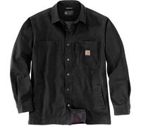 Carhartt Workwear Chemise-veste Canvas-Fleece doublée polaire à pression Homme XXL Noir (N04)