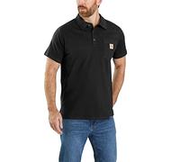 Carhartt Force Cotton Delmont Pocket Polo, Black, XL pour des Hommes