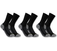 Carhartt Force Crew, Lot de 3 chaussettes XL Noir Noir