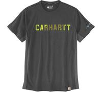 Carhartt T-shirt Force Relaxed Fit – manches courtes, logo en forme de bloc, poche – Homme Gris M