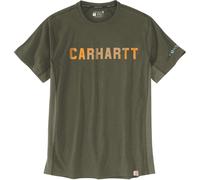 Carhartt Force Flex Block Logo T-shirt, olive, Taille M