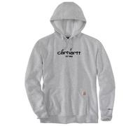 Carhartt Sweat à capuche pour homme Lightweight Logo Graphic, Asphalt Heather, XL