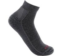 Carhartt Force Grid Merino, chaussettes courtes L Gris Foncé Gris Foncé