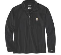Carhartt Force Ironwood Relaxed Half-Zip Sweat à col faux, noir, Taille XL
