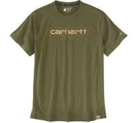 Carhartt Force Logo Graphic, t-shirt XXL Olive/Jaune (Gl7) Olive/Jaune (Gl7)
