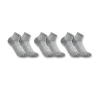 Carhartt Force Lot de 3 paires de chaussettes pour homme Poids moyen, charbon, Large