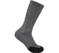 Carhartt Force Midweight Logo Crew Chaussettes (3 paires), gris, Taille L