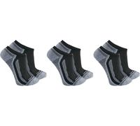Carhartt Chaussettes Force Sneaker mi-épaisseur basses Lot de 3 Noir/Gris Taille L