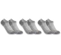 Carhartt Force Midweight Low Cut Chaussettes - Pack de 3, gris, Taille L
