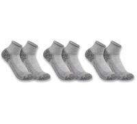 Carhartt Force Midweight Quarter Chaussettes - Pack de 3, gris, Taille XL