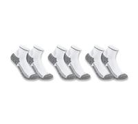 Carhartt Force Lot de 3 Paires de Chaussettes Poids Moyen, Blanc, L Homme
