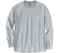 Carhartt Force Pocket, t-shirt manches longues S Gris Clair (Hgy) Gris Clair (Hgy)