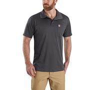 Carhartt Force Polo léger à Manches Courtes, Coupe décontractée, Ombre, XXL Homme