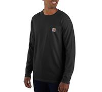 Carhartt Force Relaxed Fit Midweight Long-Sleeve Pocket T-Shirt Utilitaire de Travail, Black, L pour des Hommes