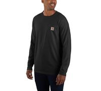 Carhartt Force Relaxed Fit Midweight Long-Sleeve Pocket T-Shirt Work Utility, Noir, S Homme