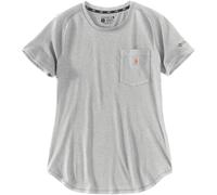 Carhartt Force Relaxed Fit Midweight Pocket T-Shirt Femme, Gris clair, Taille M