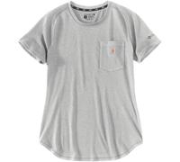 Carhartt Force Relaxed Fit Midweight Pocket T-Shirt Femme, Gris clair, Taille S