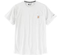 Carhartt Force Relaxed Fit Midweight Short Sleeve Pocket T-shirt, blanc, taille M pour homme